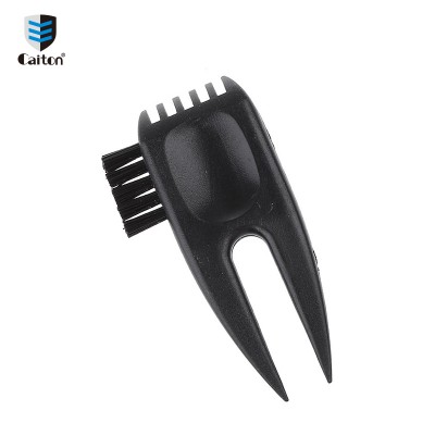 Wholesale price customized logo zinc alloy black plastic golf divot tool