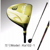 2018 Hot Selling Caiton Gold Color Golf Driver, Custom Golf Wood Head, China Factory Wholesale Golf Club Ka102-1